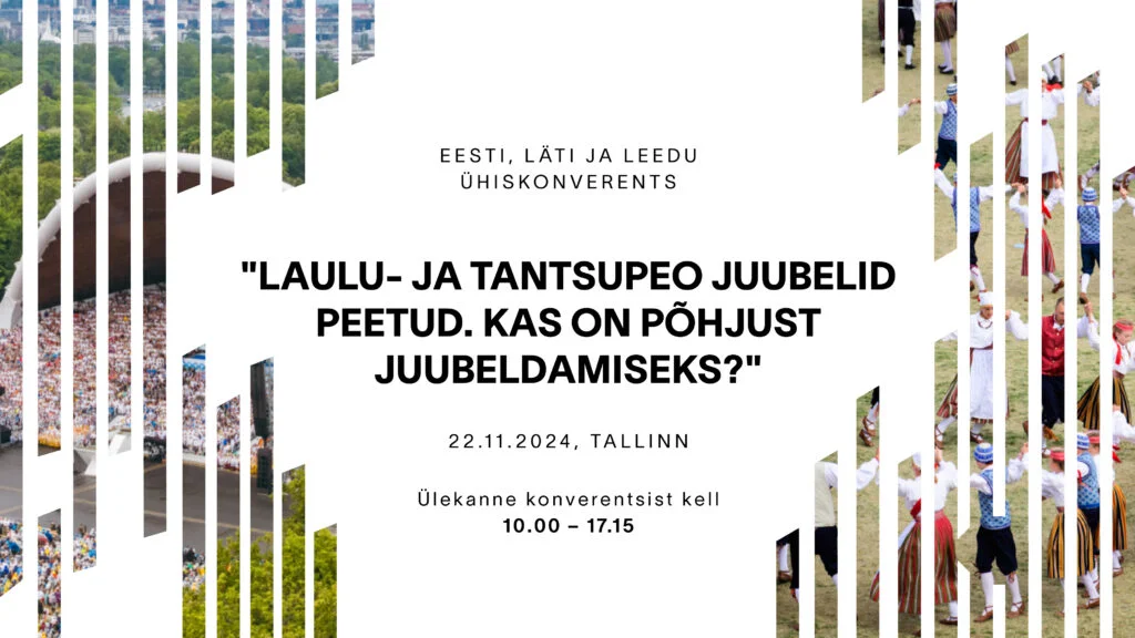 Novembris 2003 kandis UNESCO Eesti, Läti ja Leedu laulu- ja tantsupeo traditsiooni ühiselt vaimse kultuuripärandi nimekirja. Nüüd, 21 aastat hiljem kogunevad Ee